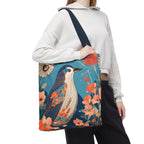 Colorful Bird Tote Bag with Cotton Handles For Everyday Use, 3 Sizes
