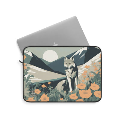 Mountain Wolf, Laptop Carrying Case, Top Loading Sleeve for School or Work
