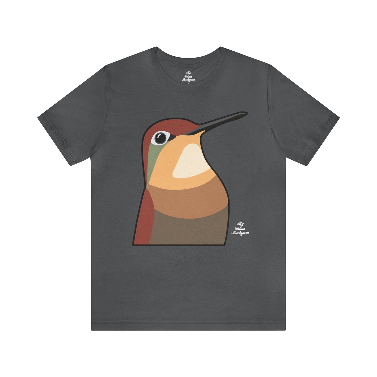 Hummingbird Deekum, Soft 100% Jersey Cotton T-Shirt, Unisex, Short Sleeve, Retail Fit