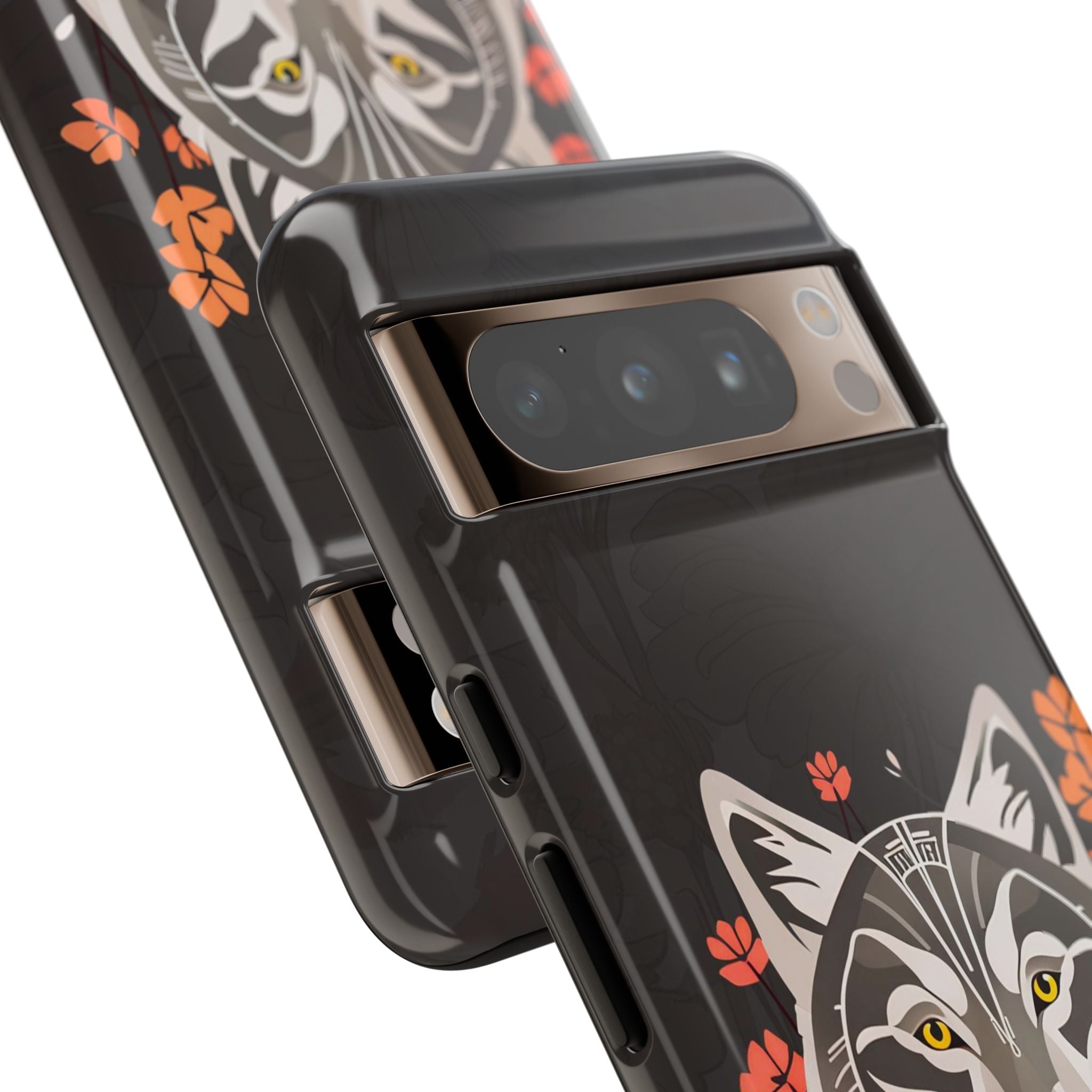 Art Deco Wolf, Cell Phone Case - Apple, Samsung, Google Pixel