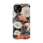 Art Deco Flowers, Cell Phone Case - Apple, Samsung, Google Pixel
