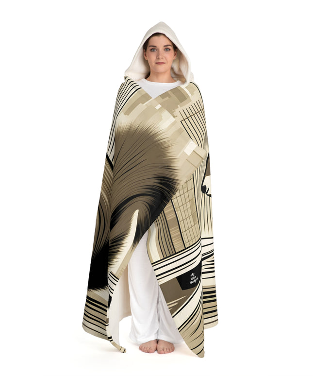 Urban Squirrel, Cozy Hooded Sherpa Fleece Blanket