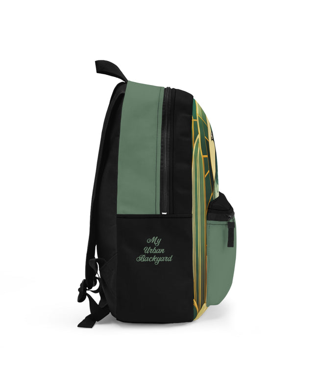 Art Deco Pigeon, Backpack with Computer Pocket and Padded Back