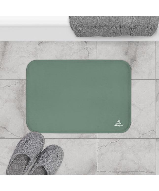 Green Accent Color, Memory Foam Bath Mat - Cozy Bathroom Essential