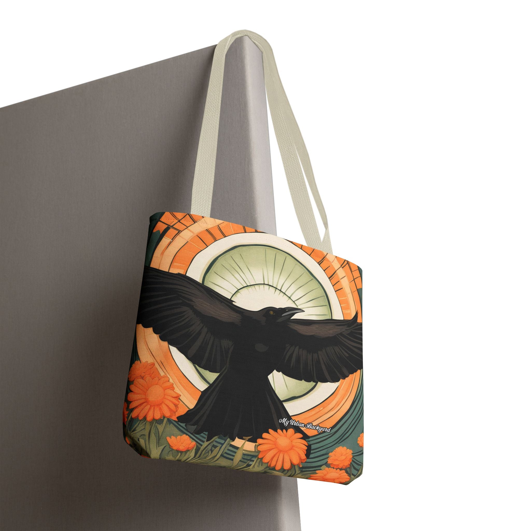 Flying Crow Tote Bag with Cotton Handles For Everyday Use, 3 Sizes