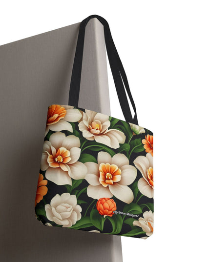 Pretty Flowers Tote Bag with Cotton Handles For Everyday Use, 3 Sizes