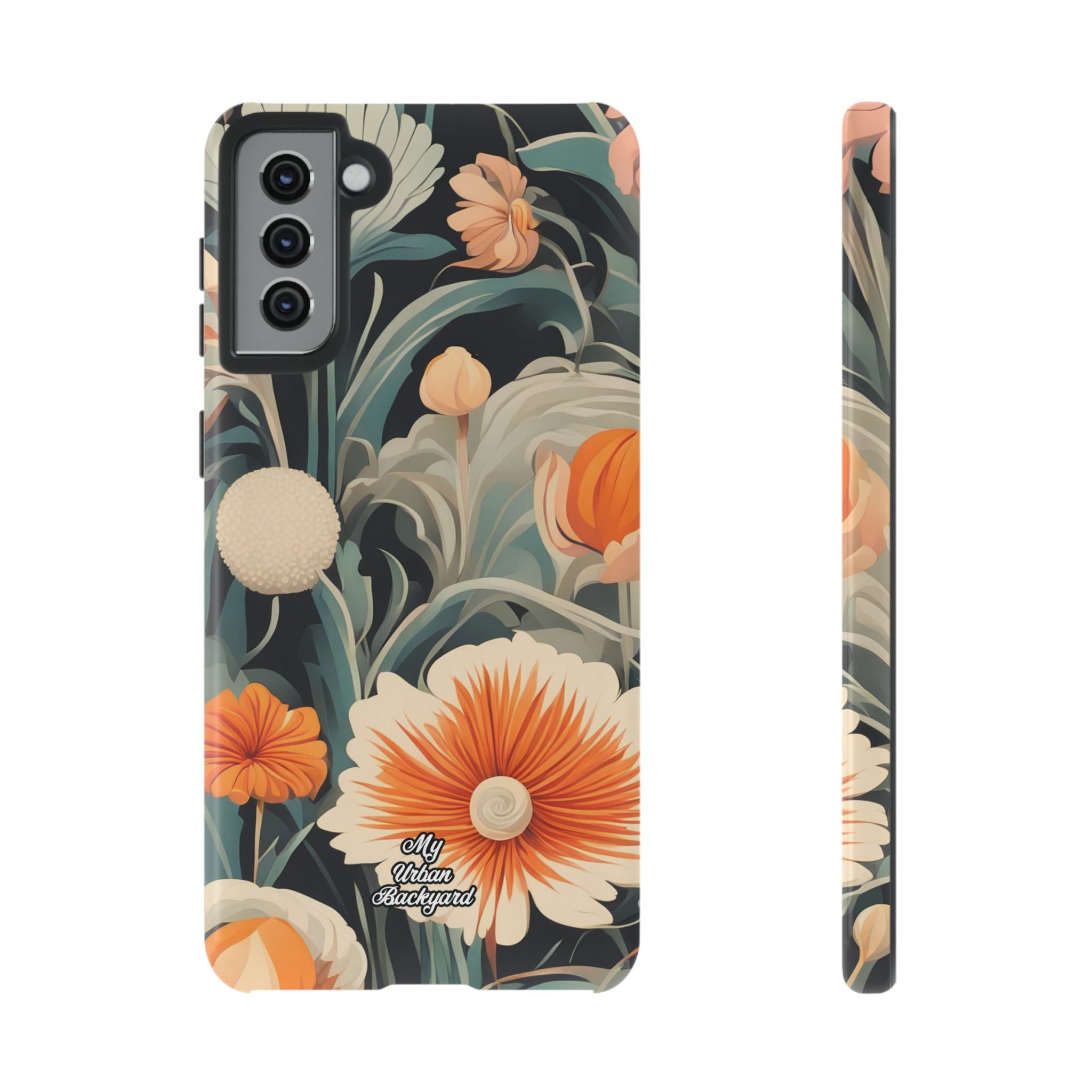 Orange and White Flowers, Cell Phone Case - Apple, Samsung, Google Pixel