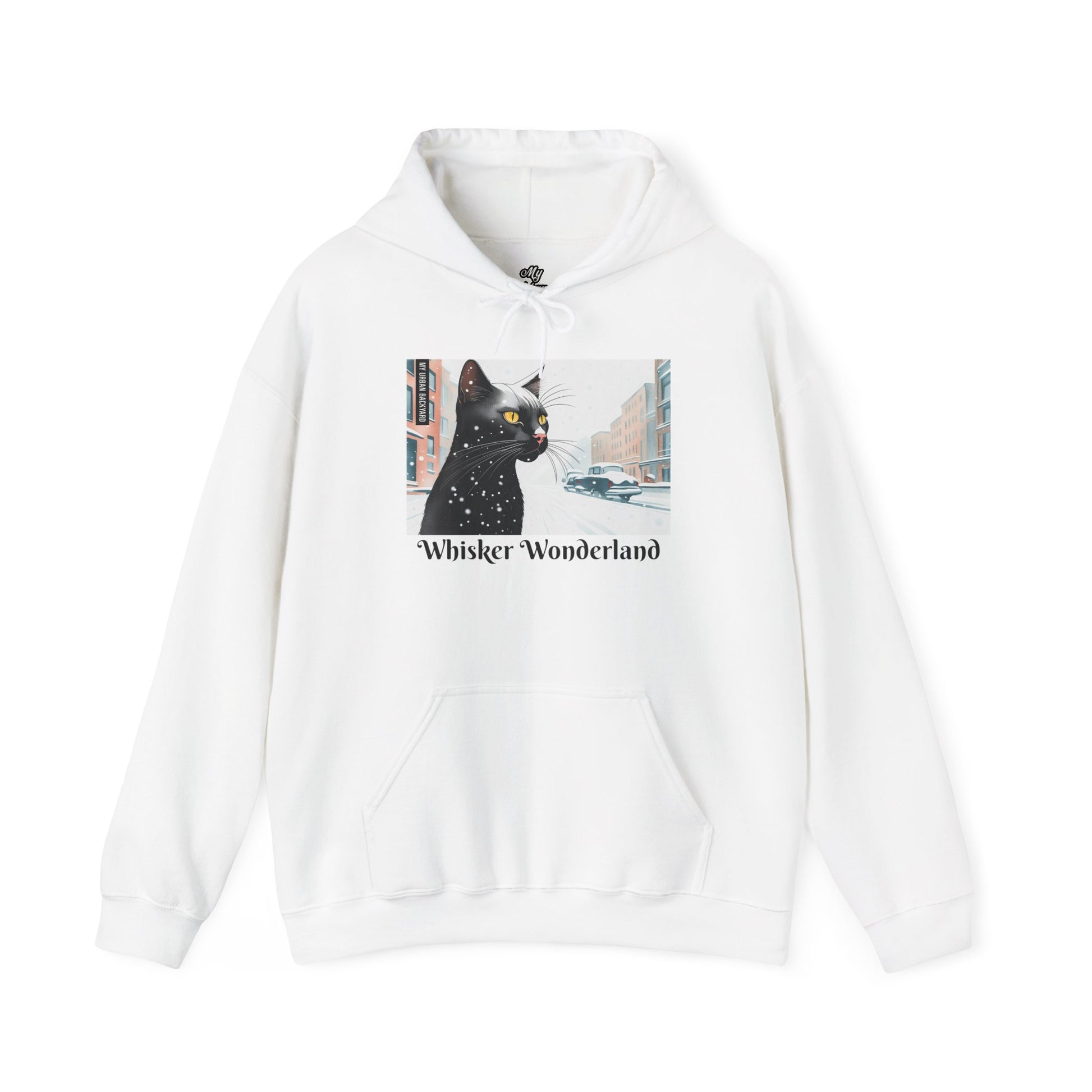 Whisker Wonderland Cat Hoodie, Cozy Graphic Sweatshirt for Cat Lovers, Perfect Gift for Pet Owners, Casual Wear, Unique Art Apparel
