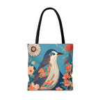 Colorful Bird Tote Bag with Cotton Handles For Everyday Use, 3 Sizes