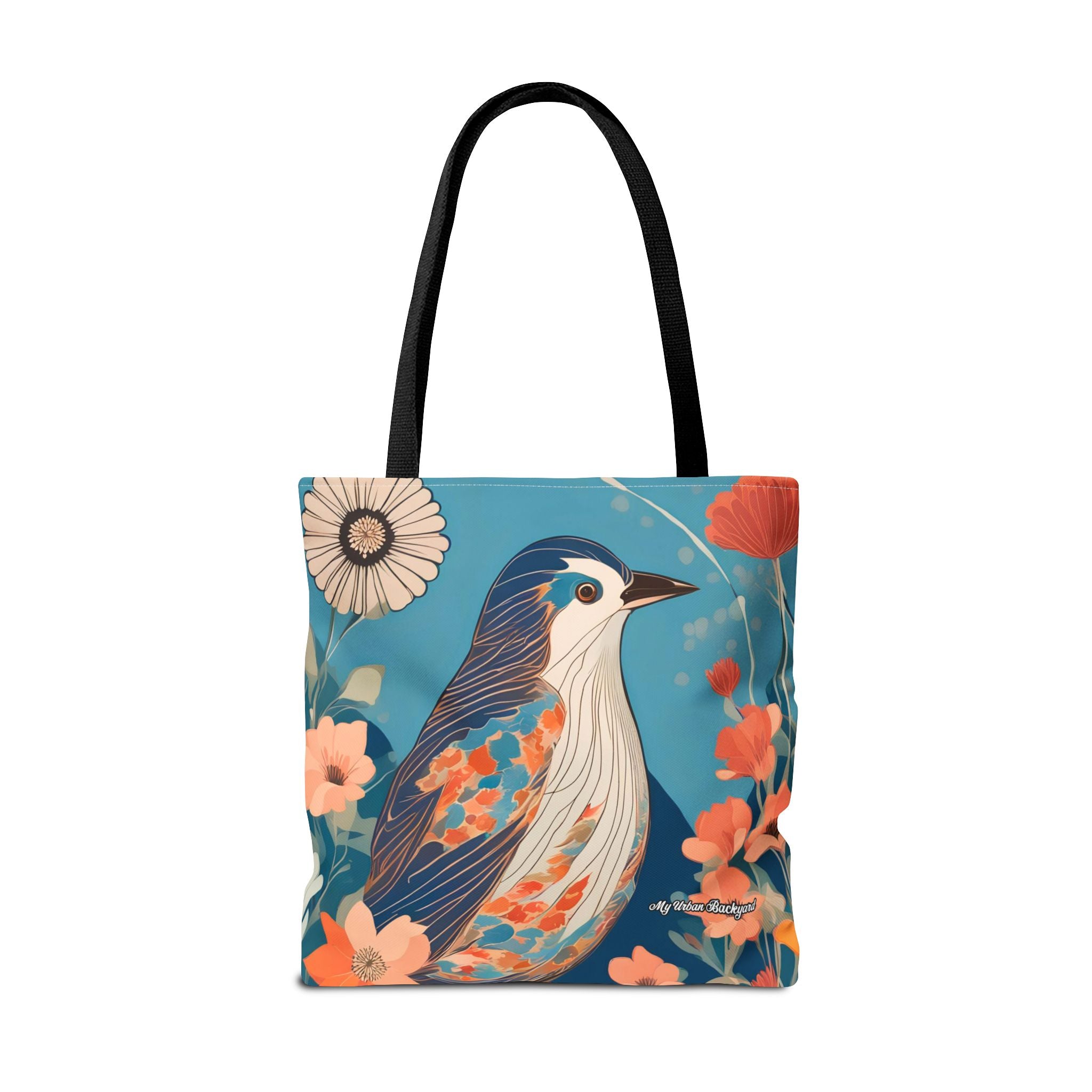 Colorful Bird Tote Bag with Cotton Handles For Everyday Use, 3 Sizes