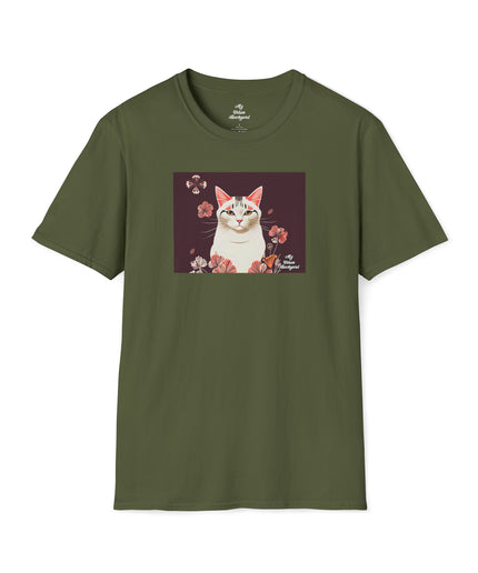 White Cat, Soft 100% Cotton T-Shirt, Unisex, Short Sleeve, Classic Fit
