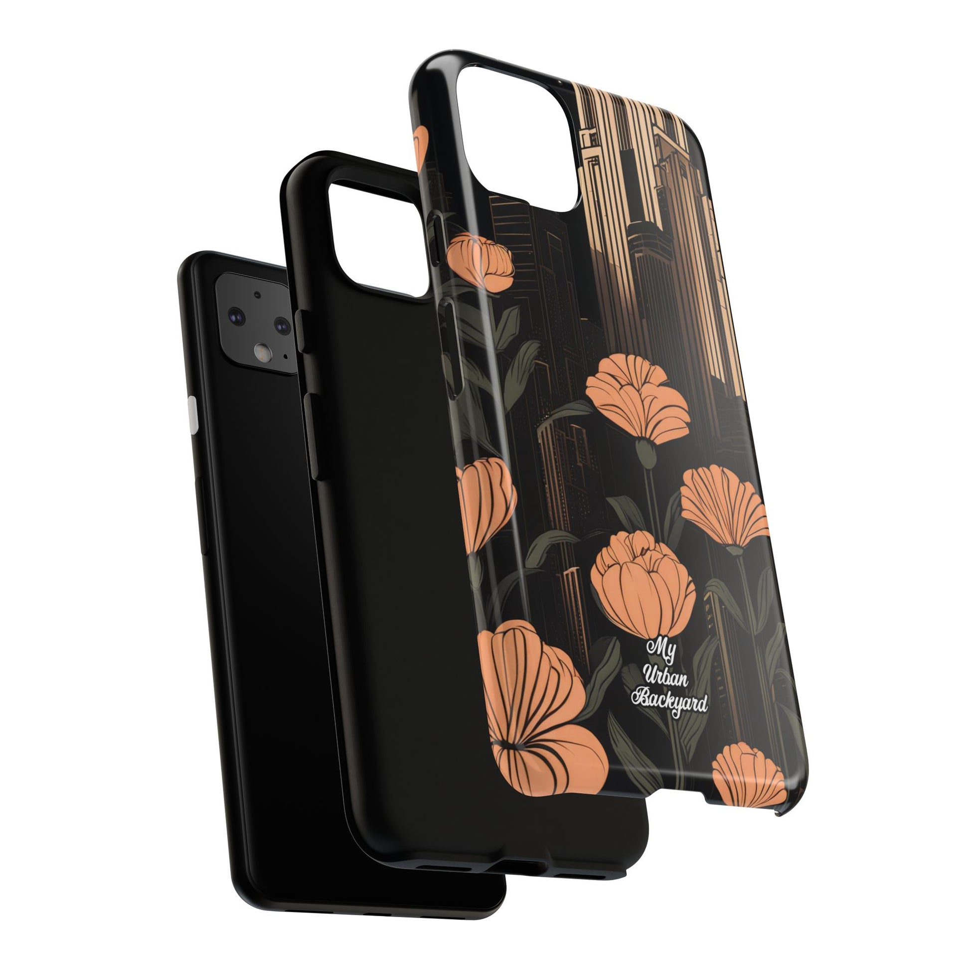 Urban Evening with Flowers, Cell Phone Case - Apple iPhone, Samsung Galaxy, Google Pixel