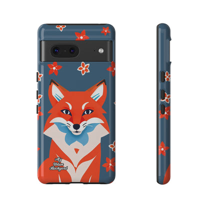 Fox with Flowers, Cell Phone Case - Apple, Samsung or Google Pixel