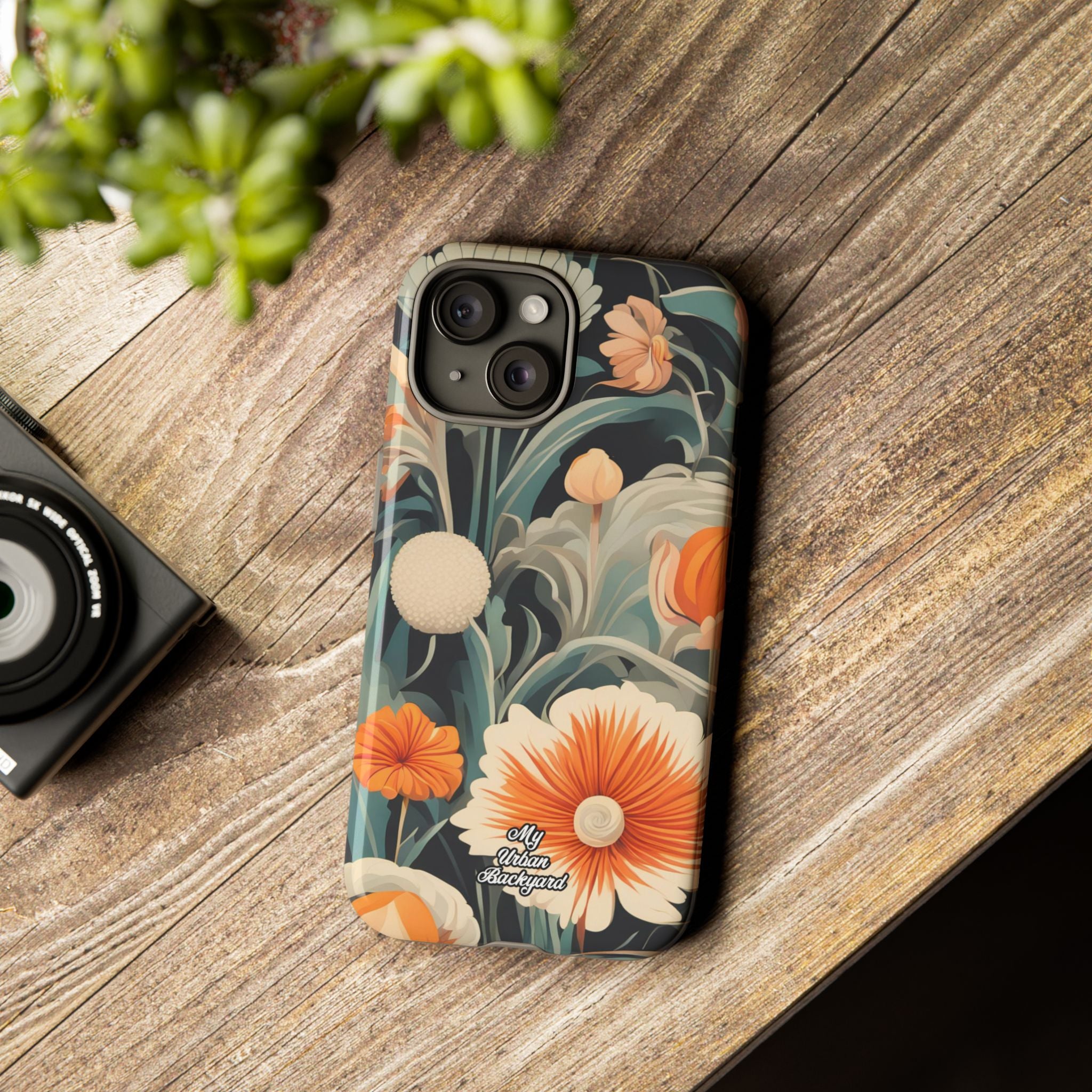 Orange and White Flowers, Cell Phone Case - Apple, Samsung, Google Pixel