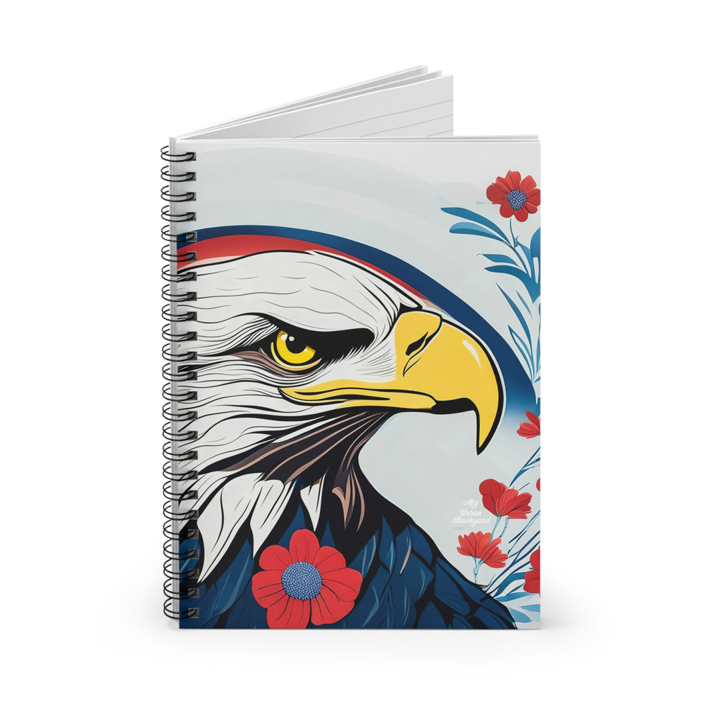 Bald Eagle Spiral Notebook - Ruled, Inspirational Writing Journal, Nature Lover Gift, Unique Office Supplies, Great for School