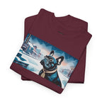 French Bulldog, Winter Graphic Tee, Unisex T-Shirt, Nature Lover Gift, Animal Art Top, Casual Wear