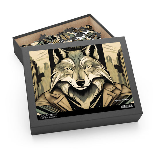 Luther Greyfang, Wolf Jigsaw Puzzle, (120, 252, or 500-Piece)