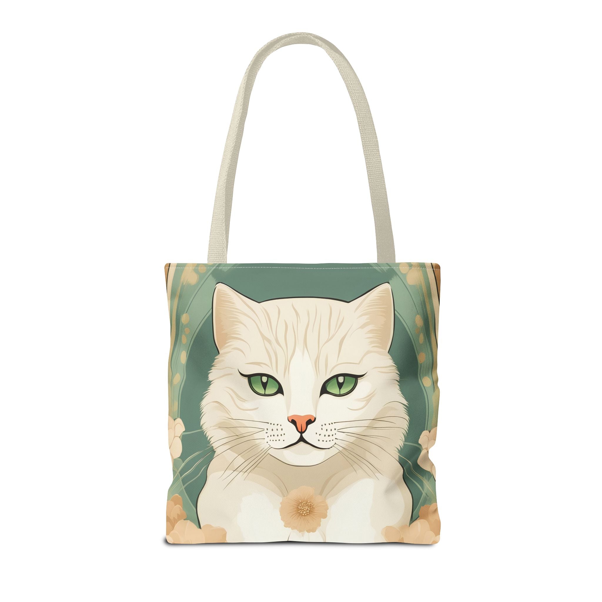 Blanca Purrington, Cat Tote Bag w Cotton Handles