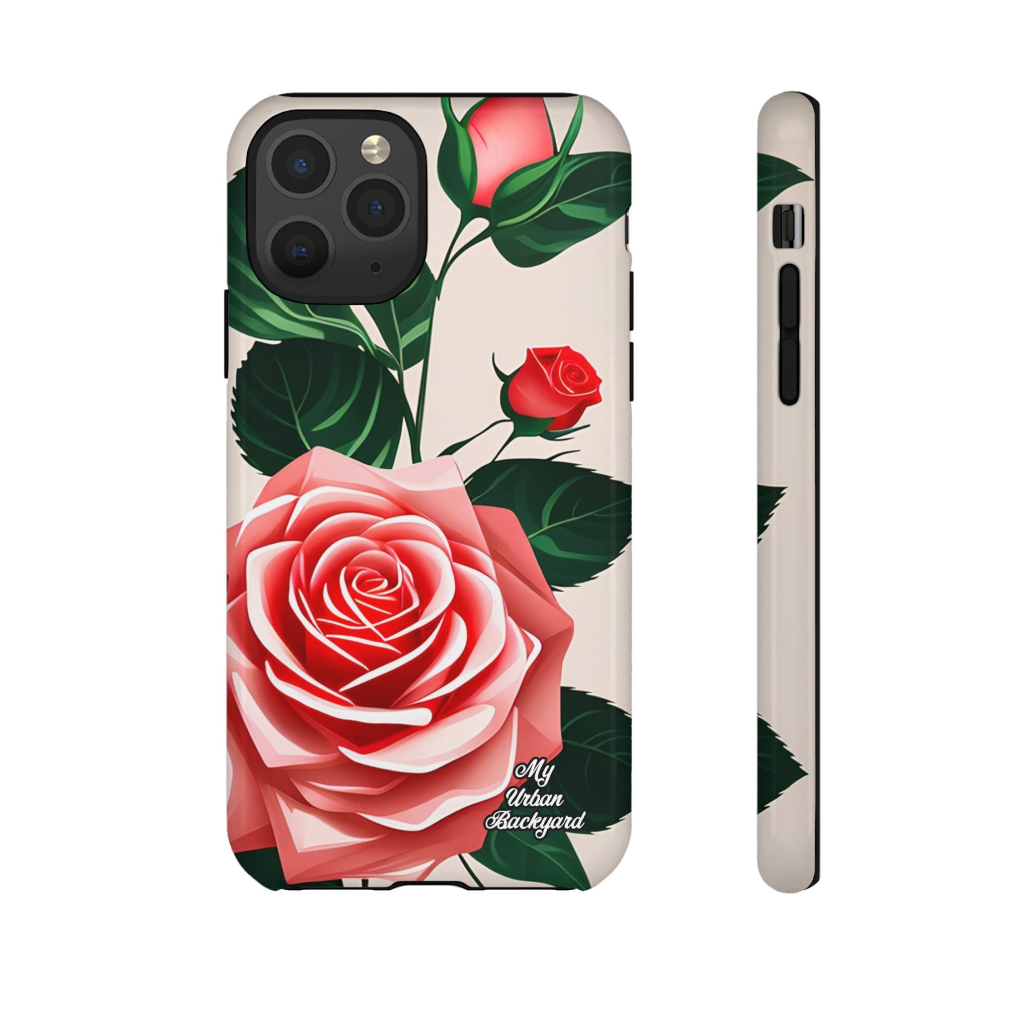 Pink Rose Flowers, Cell Phone Case - Apple, Samsung, Google Pixel