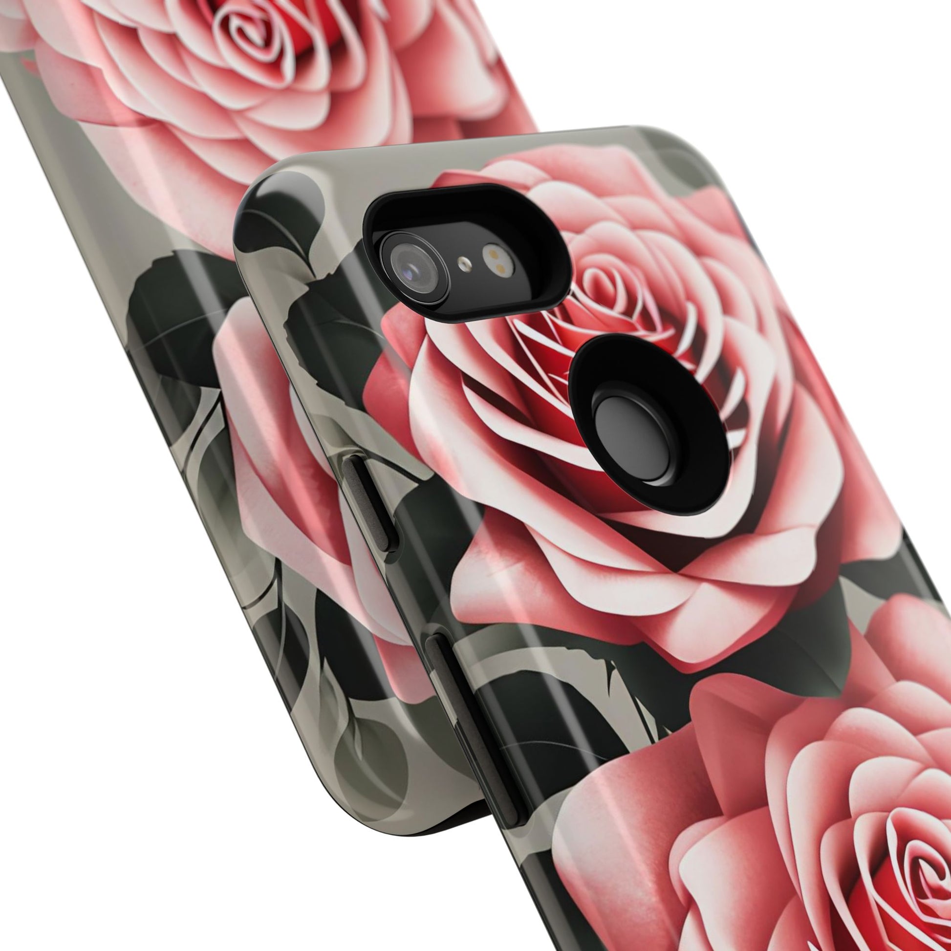 Pink Rose Flowers, Cell Phone Case - Apple, Samsung, Google Pixel