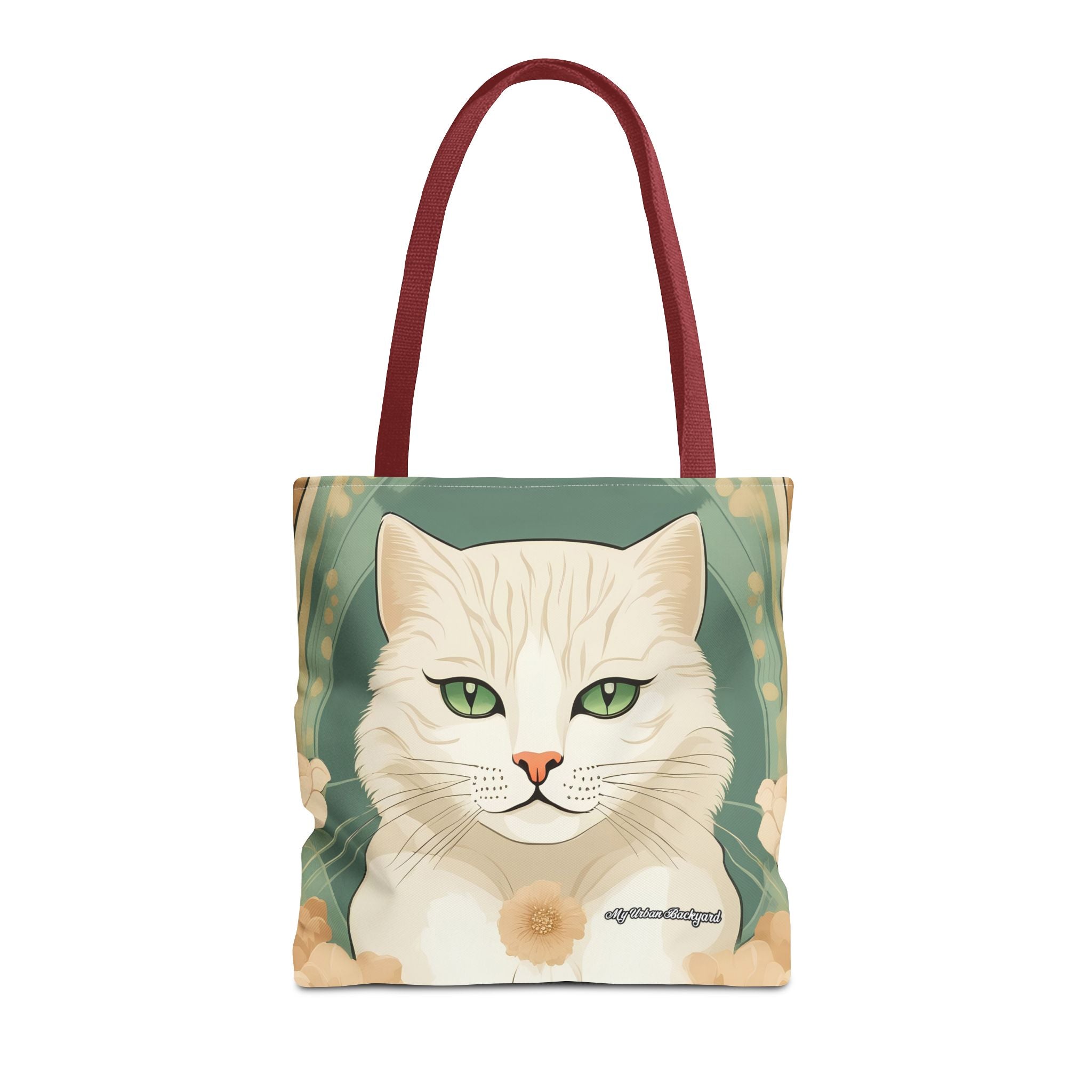 Blanca Purrington, Cat Tote Bag with Cotton Handles For Everyday Use, 3 Sizes