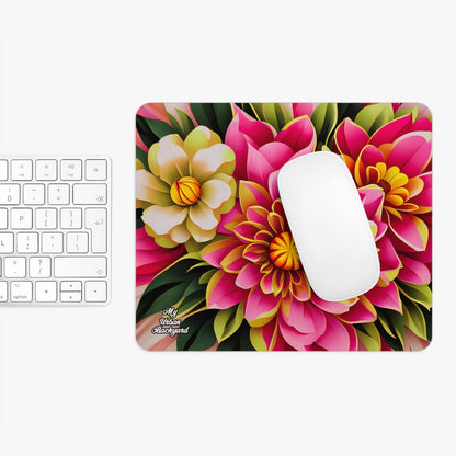 Vibrant Flowers, Computer Mouse Pad - for Home or Office