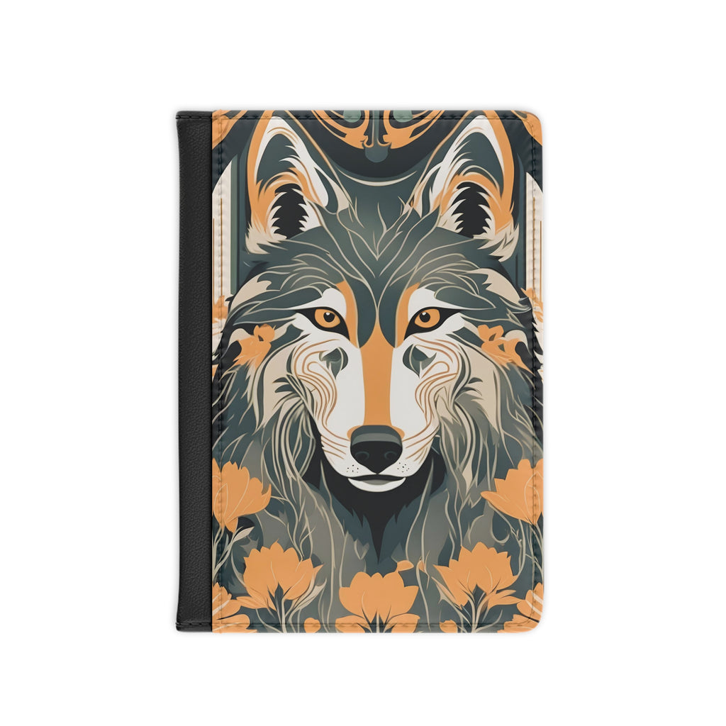 Art Deco Wolf Passport Cover