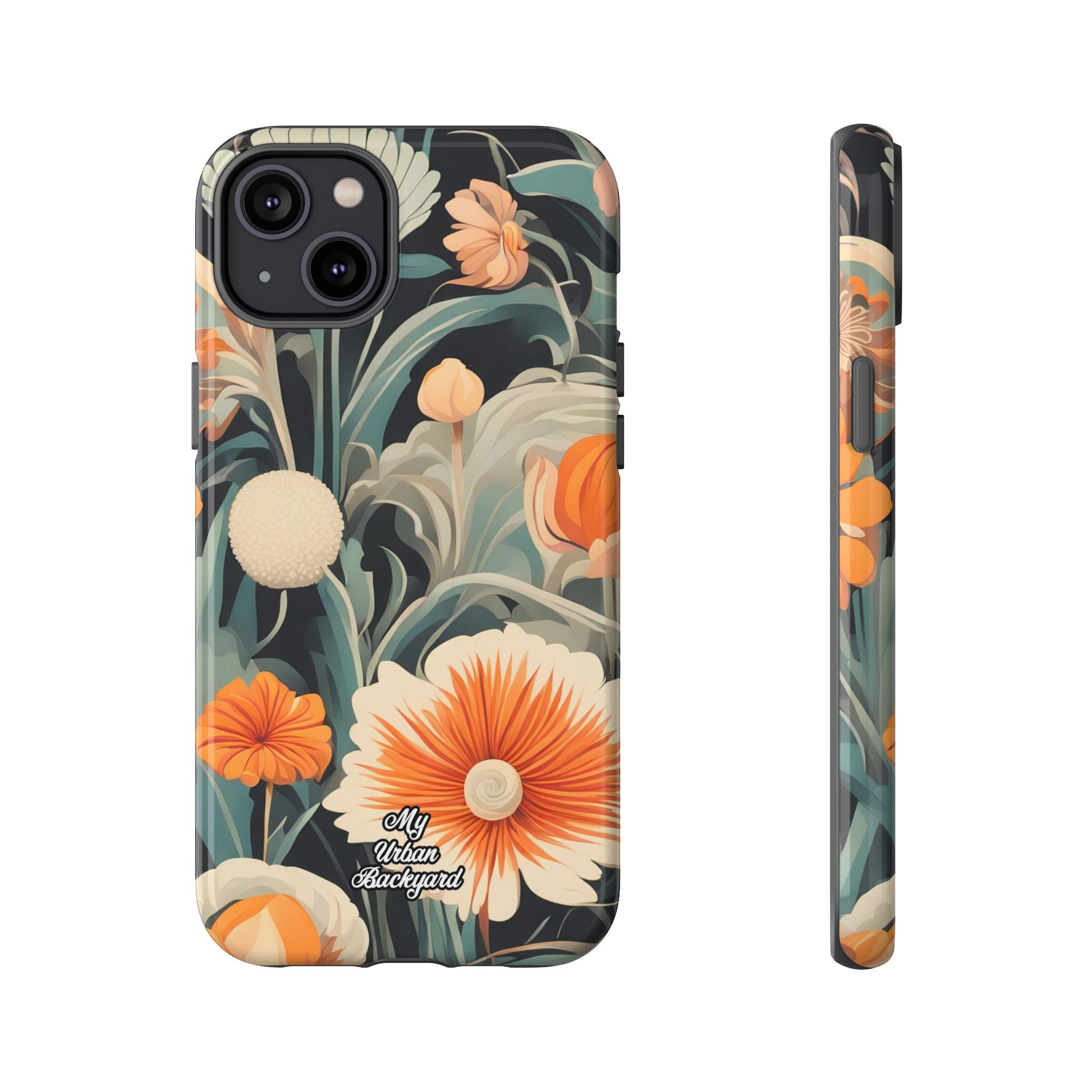 Orange and White Flowers, Cell Phone Case - Apple, Samsung, Google Pixel