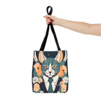 Simon Whiskerford, Cat Tote Bag with Cotton Handles For Everyday Use, 3 Sizes