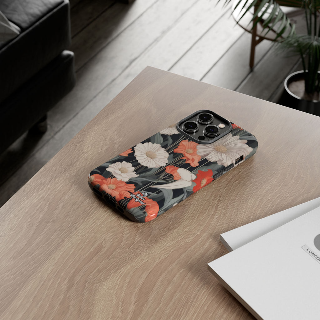 Art Deco Flowers, Cell Phone Case - Apple, Samsung, Google Pixel