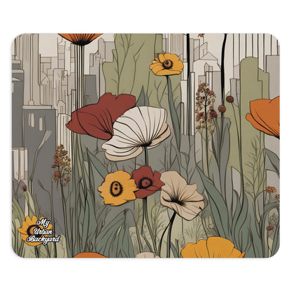 Urban Flowers, Computer Mouse Pad - for Home or Office