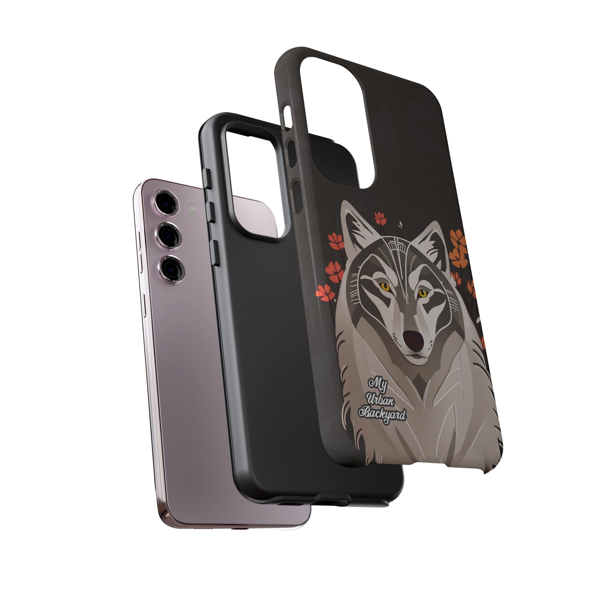 Art Deco Wolf, Cell Phone Case - Apple, Samsung, Google Pixel