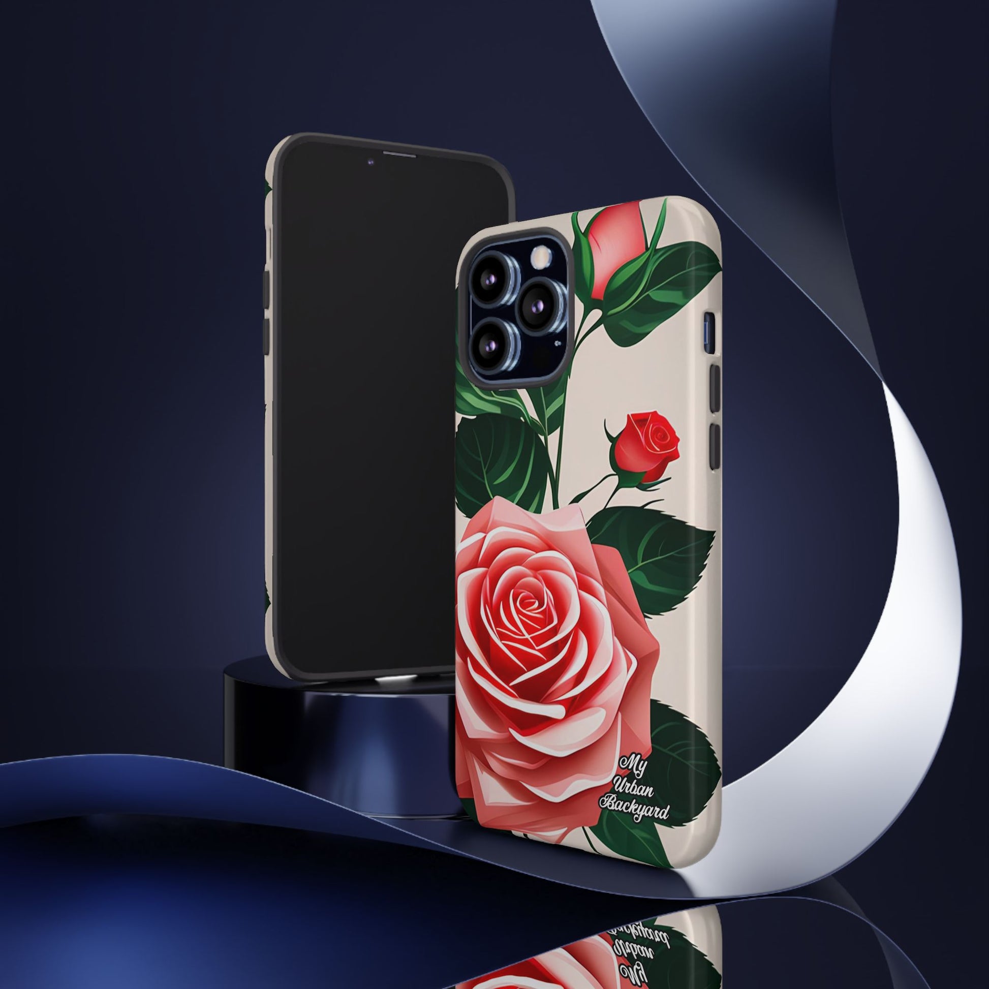 Pink Rose Flowers, Cell Phone Case - Apple, Samsung, Google Pixel
