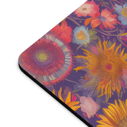 Computer Mouse Pad, Non-slip rubber bottom, Abstract Flowers