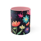 Colorful Flowers, Ceramic Coffee Mug