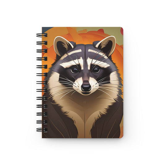 Raccoon at Sunset Spiral Journal