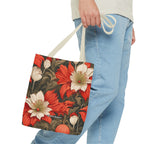 Holiday Flowers, Tote Bag with Cotton Handles
