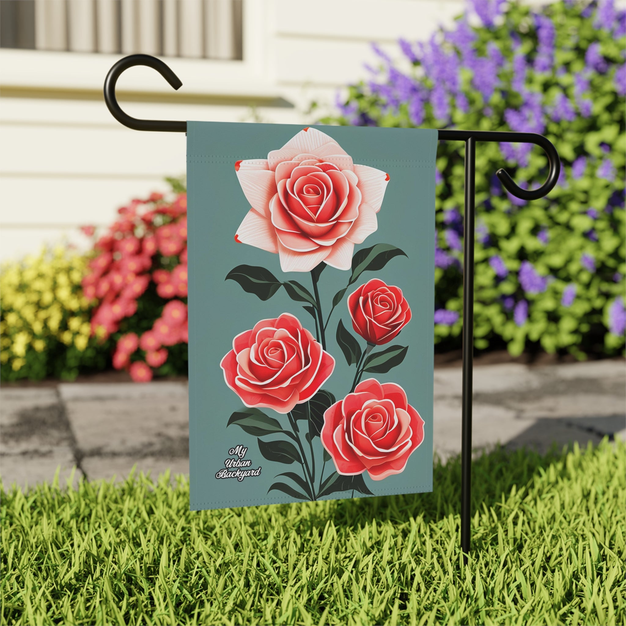 Roses, Garden Flag