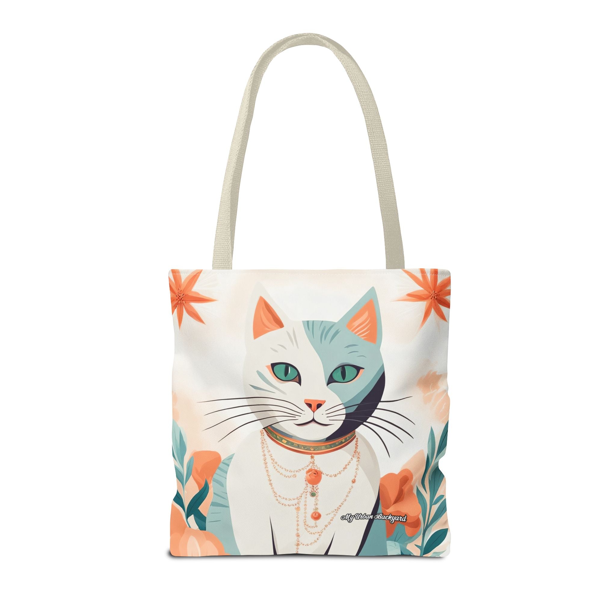 Whiskers, Cat Tote Bag with Cotton Handles For Everyday Use, 3 Sizes