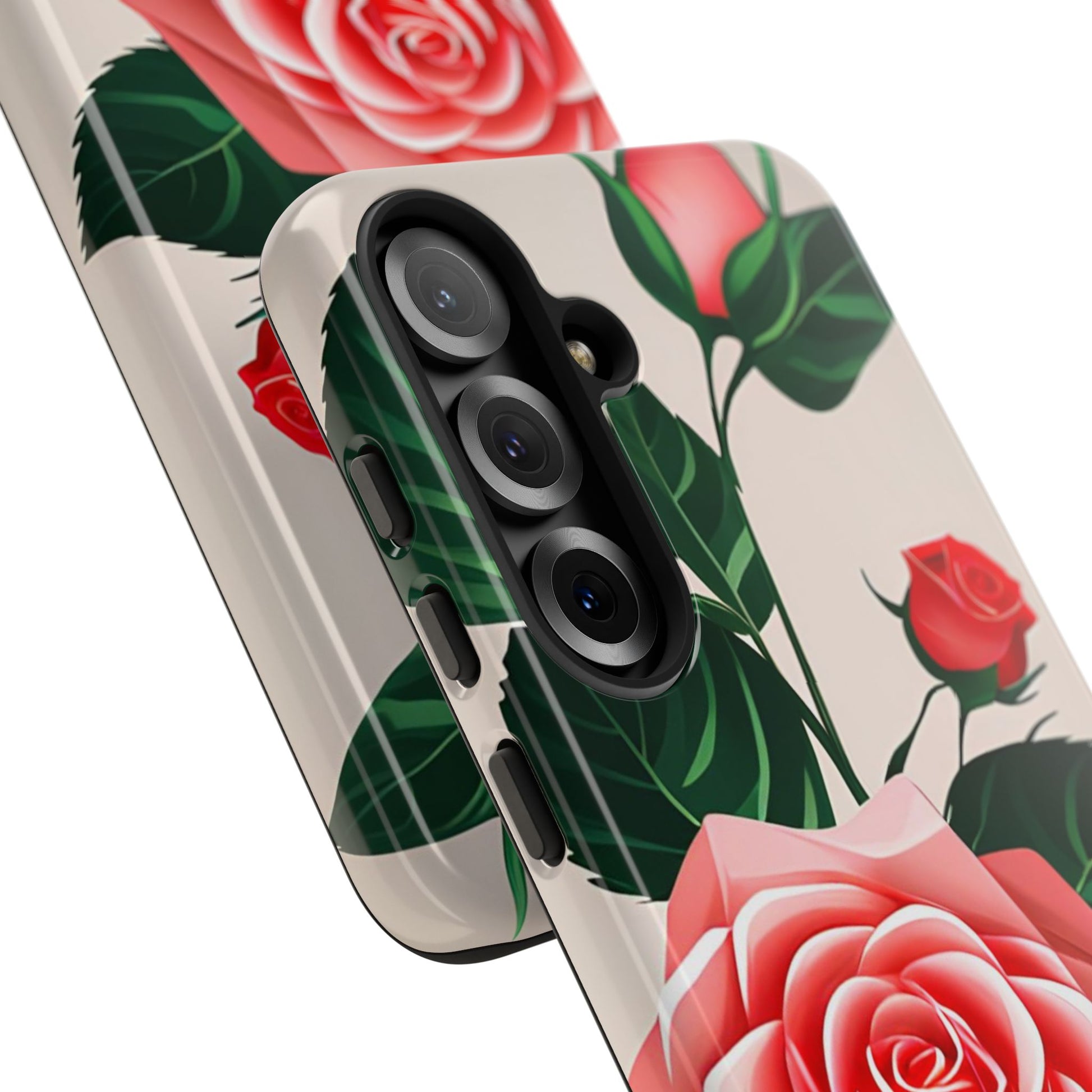 Pink Rose Flowers, Cell Phone Case - Apple, Samsung, Google Pixel
