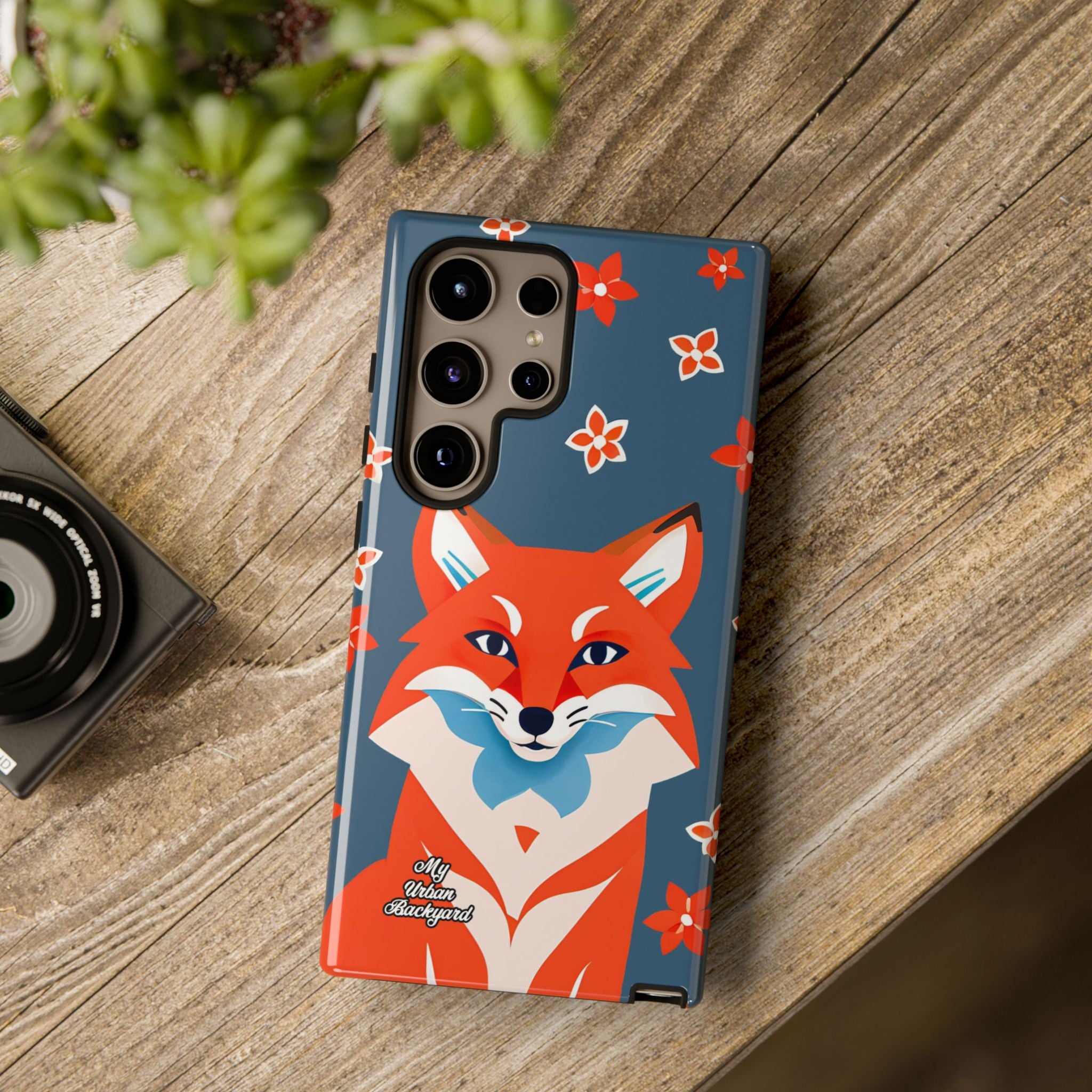 Fox with Flowers, Cell Phone Case - Apple, Samsung, Google Pixel