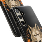 Wolf with Flowers, Animal Cell Phone Case - Apple, Samsung, Google Pixel