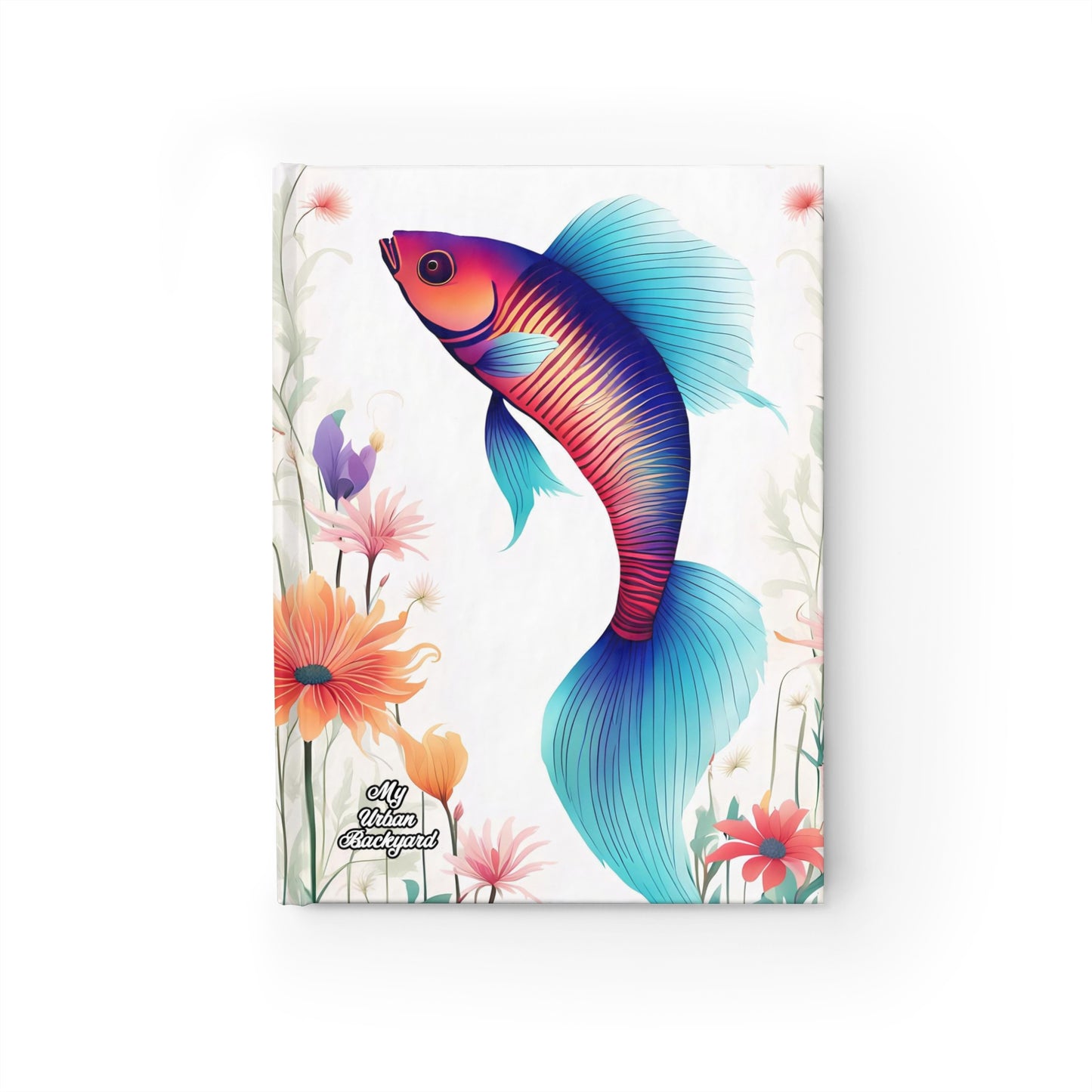 Fish with Flowers, Hardcover Notebook Journal - Write in Style