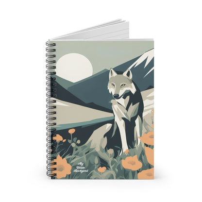 Mountain Wolf, Spiral Notebook Journal - Write in Style