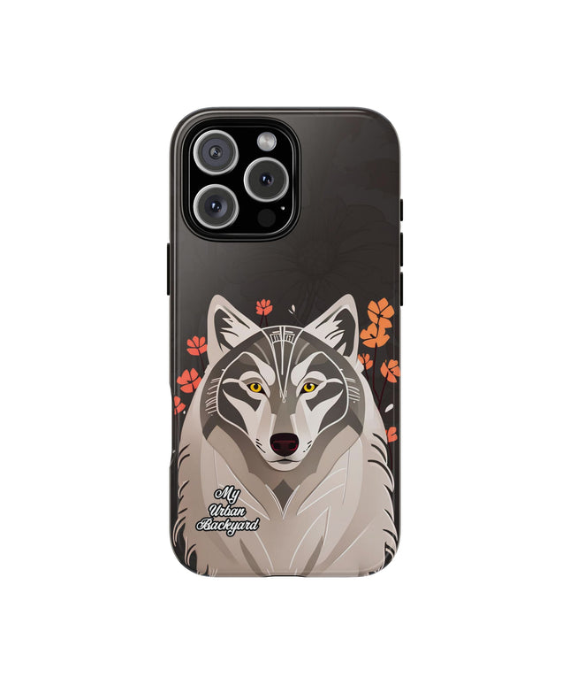 Art Deco Wolf, Cell Phone Case - Apple, Samsung or Google Pixel