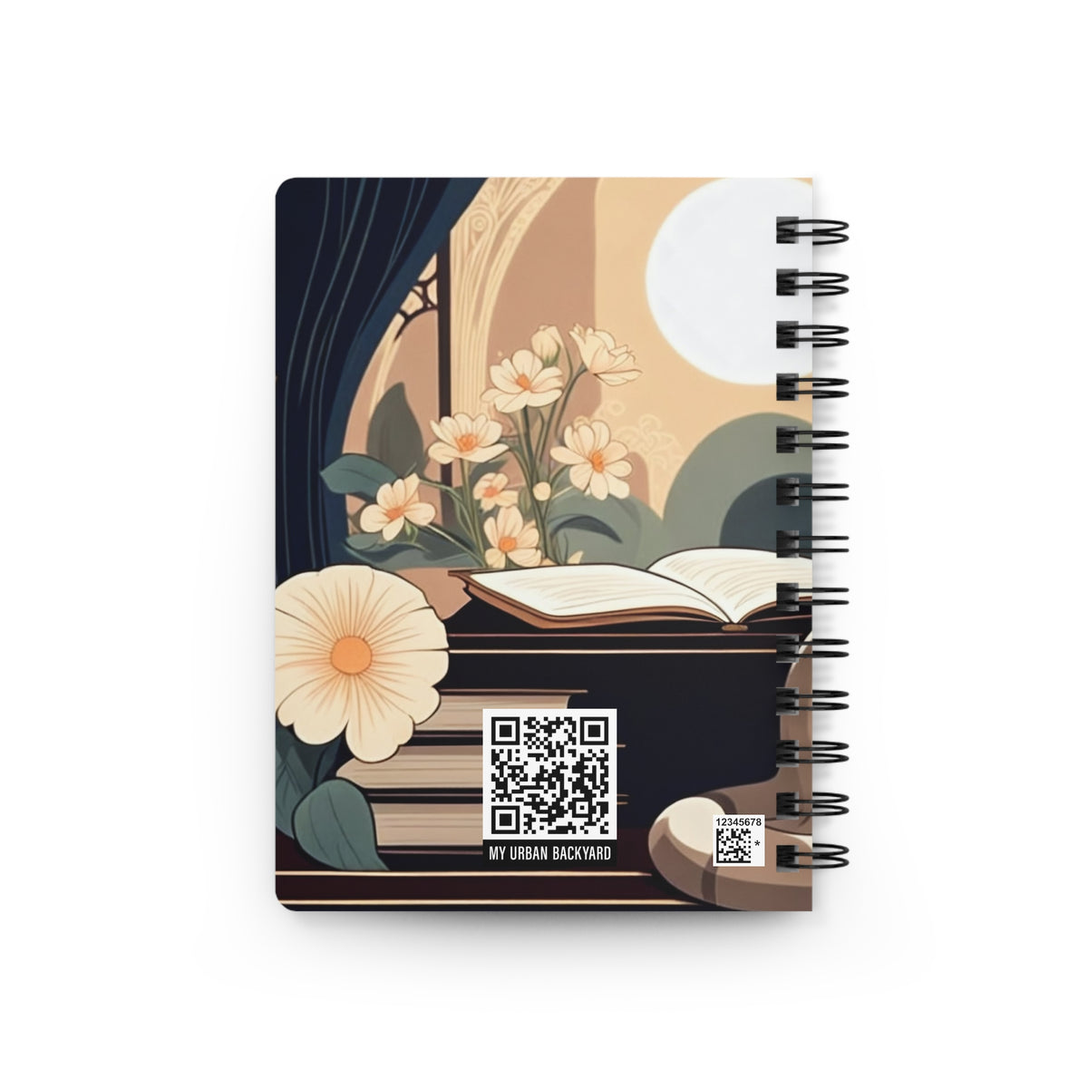 The Velvet Scholar Cat Spiral Journal
