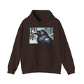 Urban Crow In Falling Snow Hoodie — Comfy Winter Graphic Hoodie