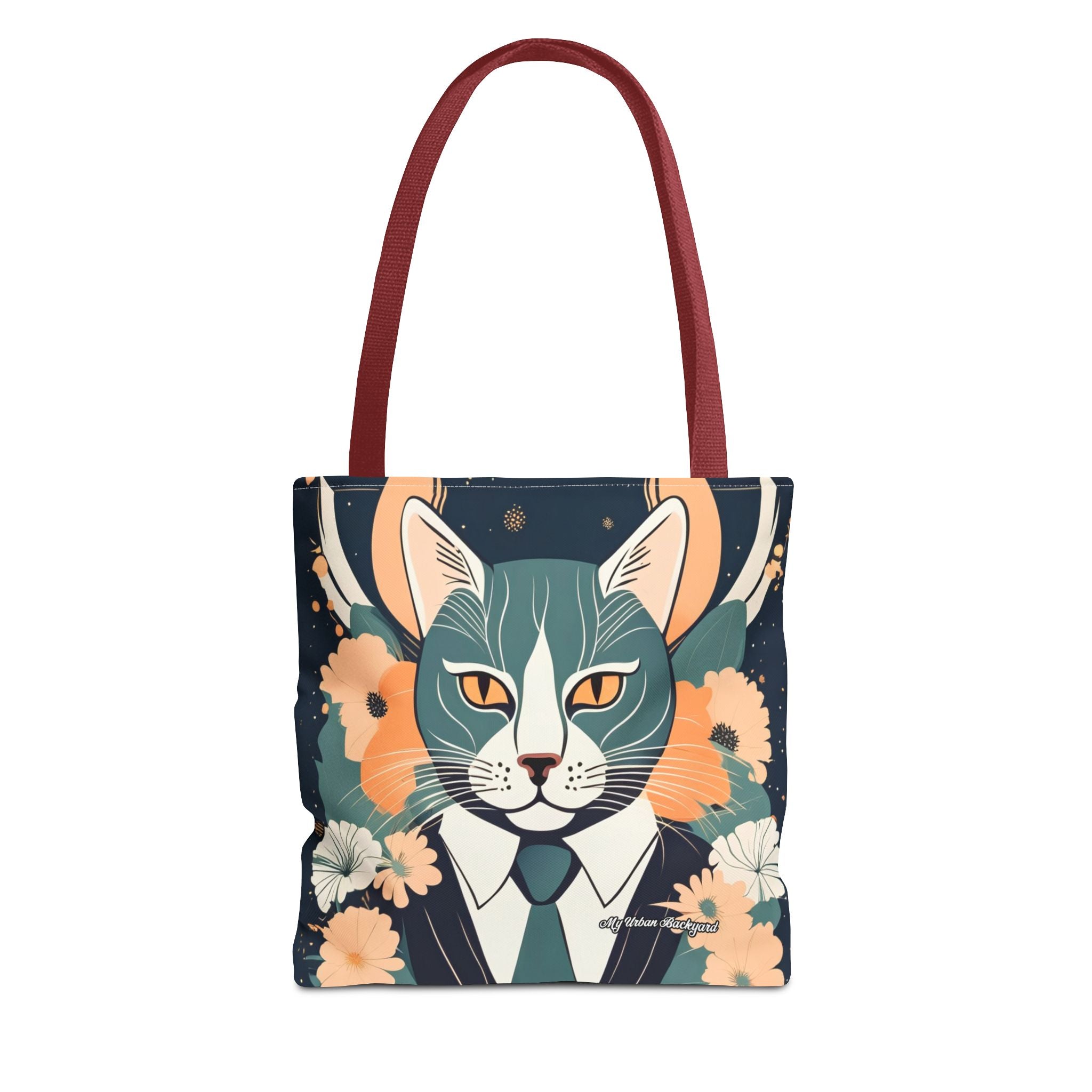 Simon Whiskerford, Cat Tote Bag with Cotton Handles For Everyday Use, 3 Sizes