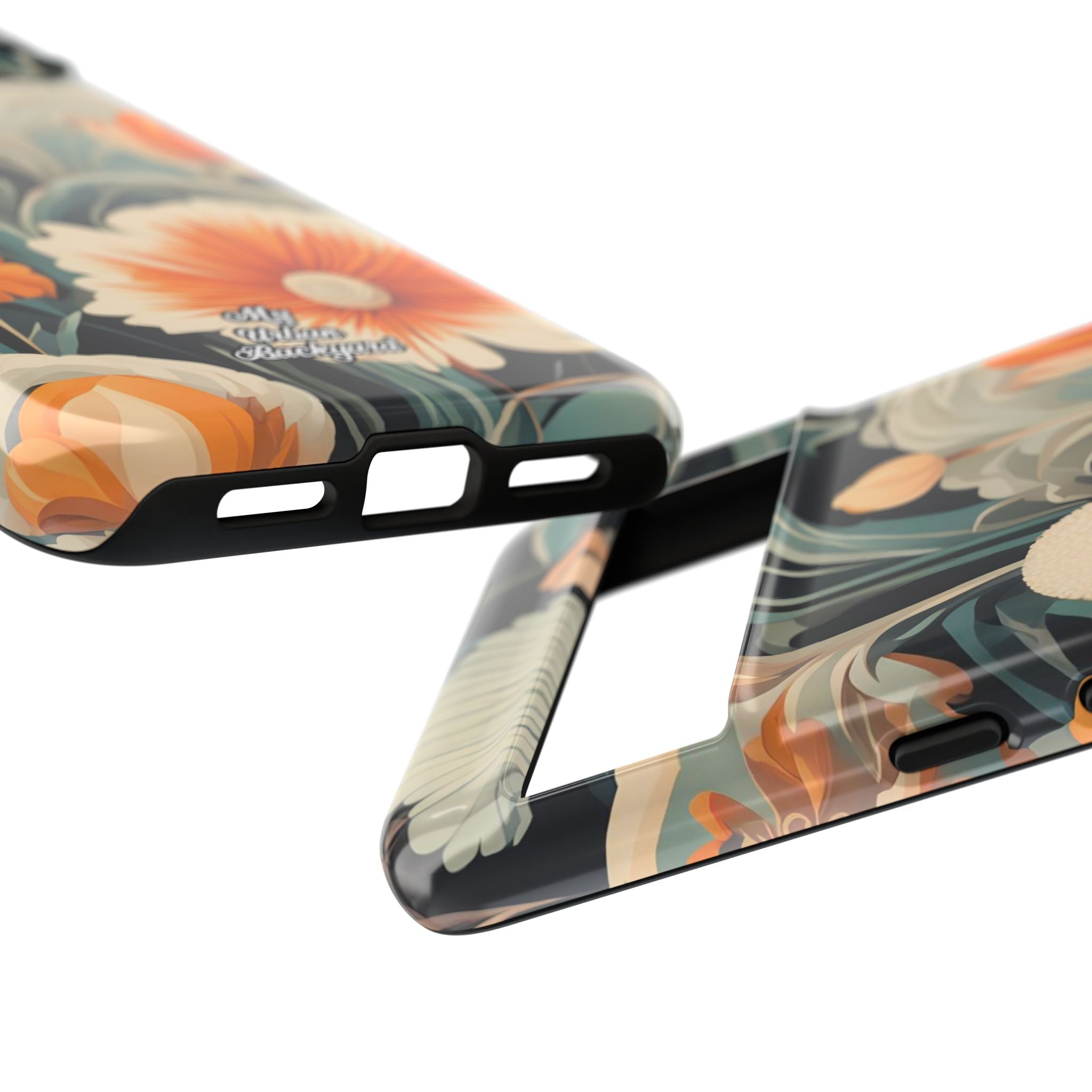 Orange and White Flowers, Cell Phone Case - Apple, Samsung, Google Pixel