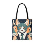 Simon Whiskerford, Cat Tote Bag with Cotton Handles For Everyday Use, 3 Sizes